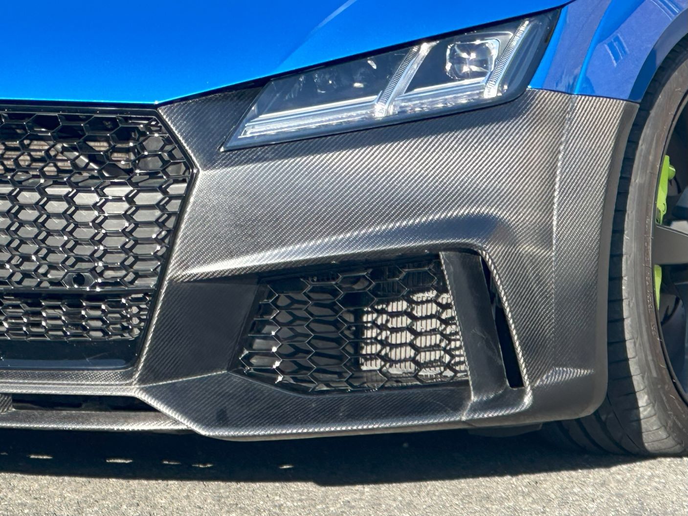 Dry-carbon F Bumper Audi TTRS 8S PreFL